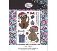 CRYSTAL ART CCST15: Craft Buddy Festive Friends A5 Stamp Set