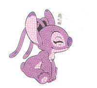 Crystal Art Bag Charm Kit Disney - Angel, none