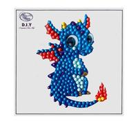 CRYSTAL ART Cute Dragon Craft Buddy Motif Sticker