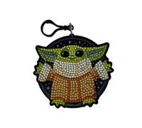 CRYSTAL ART - Diamond Backpack Charms Kit - Creative Toys Gift Idea for Girl and Boy - Craft Activity - Star Wars - Grogu