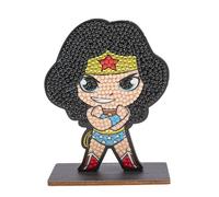 CRYSTAL ART DC Comics Wonder Woman Diamond Collectable Wooden Figure Complete Kit