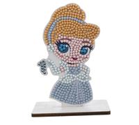 CRYSTAL ART - Diamond Figurine Kit - Creative and Fun Activity - Adults and Children - Glitter Decoration in Assorted Colours - Disney - Cinderella