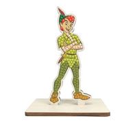 CRYSTAL ART - Diamond Figurine Kit - Creative and Fun Activity - Adults and Children - Glitter Decoration in Assorted Colours - Peter Pan