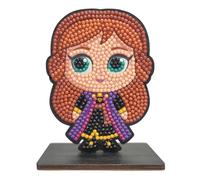 CRYSTAL ART - Diamond Figurine Kit - Creative and Fun Activity - Adults and Children - Glitter Decoration in Assorted Colours - Disney Frozen - Anna
