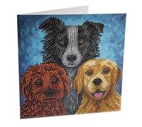 CRYSTAL ART Dogs 18x18cm Card