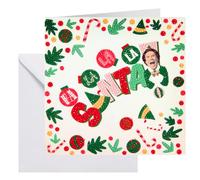 CRYSTAL ART Elf Card Kit 18x18cm Christmas Craft Buddy