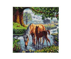 Crystal Art Fell Ponies 30x30cm Framed Crystal Art Kit