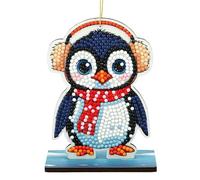CRYSTAL ART Frosty Penguin Hanging Buddies Decoration