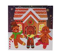 Crystal Art Gingerbread Family Crystal Art Card Kit 18 x 18 cm