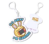 CRYSTAL ART Go Away I'm Gaming Bag Charm Fuzzballs