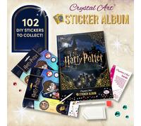 CRYSTAL ART Harry Potter Sticker Album Starter Pack - Album, 6 Stickers, Tools