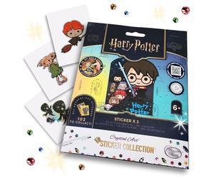 CRYSTAL ART Harry Potter Sticker Pack - 3X Mystery Diamond Art Collectible Stickers, Blind Bag, DIY Craft for Kids & Adults, Harry Potter Fan Gift Idea - 1 Pack of 3 Stickers