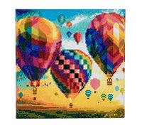 Crystal Art Hot Air Balloon 30x30cm Framed Crystal Art Kit