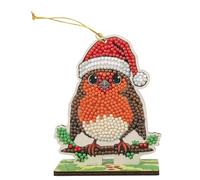 CRYSTAL ART Jolly Robin Hanging Buddies Decoration