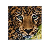 Crystal Art Kit Framed 30 x 30cm - Leopard, none