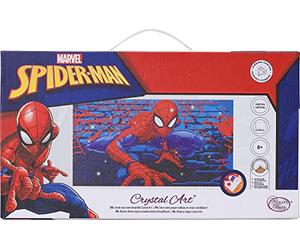 CRYSTAL ART Mavel Spiderman Diamond Embroidery Kit on Canvas Frame 40 x 22 cm