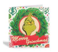 CRYSTAL ART Merry Grinchmas Card Kit 18x18cm Craft Buddy