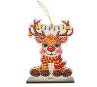 CRYSTAL ART Merry Reindeer Hanging Buddies Decoration