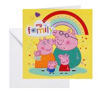 CRYSTAL ART My Family Card 18x18cm Peppa Pig