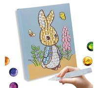 CRYSTAL ART Peter Rabbit Junior Canvas Kit 20x25cm Big 12mm Gems Beatrix Potter