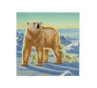 CRYSTAL ART Polar Family Card Kit 18x18cm