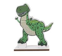 CRYSTAL ART Rex Bag Charm Kit, Toy Story, Series 7, Disney Pixar 9cm, Clip On, Plastic, Gift, Keyring, Stocking Filler, Diamond Painting, Dinosaur