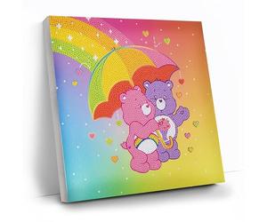 CRYSTAL ART Showered with Love Canvas Kit Care Bears 30x30cm