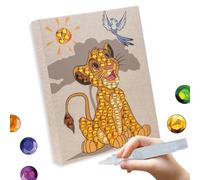 CRYSTAL ART Simba Junior Canvas Kit 20x25cm Disney Big 12mm Gems The Lion King