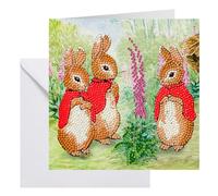 CRYSTAL ART The Flopsy Bunnies Card 18x18cm