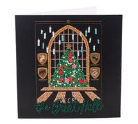 CRYSTAL ART The Great Hall - 18x18cm Card (Harry Potter)