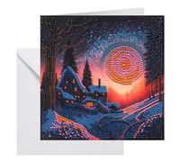 CRYSTAL ART TWILIGHT GLOW 18x18cm Greeting Card