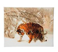 Crystal Art Winter Tigers 40 x 50 cm Landscape Framed Crystal Art Kit