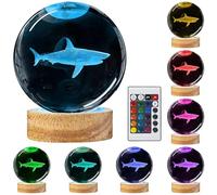 Crystal Axolotl Light Night, Tree 3D Design Laser Engraving, Wood Solid Base, Lamp Changing Color 16 With Remote, Ideal For Gifts And Decor