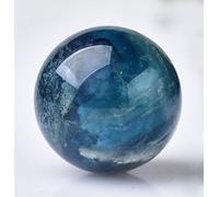 Crystal Ball and Stones,Colorful Fluorite Quartz Gemstone Sphere, Divination Ball for Home Decoration Christmas Day Gifts,60mm