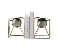 Crystal Ball Bookends - Elegant Decorative Accents for Home Office, Study & Wine Cabinet - Stylish Book Holders to Enhance Interior Décor