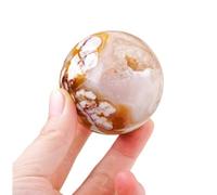 Crystal Ball Cherry Blossom Agate raw Stone ore Mark Home Decoration,25~30mm