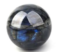 Crystal Ball Crafts - Polished Labradorite Sphere for, Divination, and Home Decor, Stones & Gift,10cm