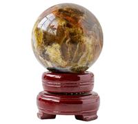 Crystal Ball Decorative Opal Crystals Ornaments Gemstone Sphere for Feng Shui Spiritual Home Decorations Witchcraft,50~55mm Gemstone Stone
