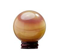 Crystal Ball Desktop Decoration Office Home Gift Green Fluorite Elegant Versatile Ornament for Living Room Study Garden,A,50~60mm Gemstone Stone