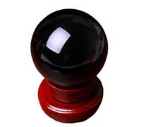 Crystal Ball， Home Desktop Ornament Healing Crystal for Meditation Divination Decoration,13cm/5.1in(6cm/2.4in)