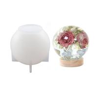 Crystal Ball Lamp Molds | Crystal Ball Resin Molds | Easy to Use Large Sphere Light Resin Molds,Resin Silicone Mould with Light, Home Decoration