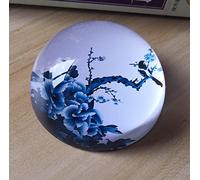 Crystal Ball Magpie Bird Flowers Hemisphere Glass Half Ball Paperweight Home Decoration Ornaments Ball Miniature Creative Gifts
