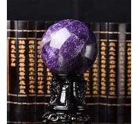 Crystal Ball Natural Amethyst Ball Ornament Crystal Ball Lucky Prosperity Crystal Ball(10cm)