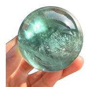 Crystal Ball， Natural Crystals Sphere Gemstone Ball Healing Polished Divination Meditation Witchcraft,55mm(55mm)