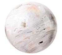 Crystal Ball， Natural White Mexican Agate Crystal Ball(2.36in(6cm))