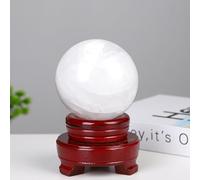 Crystal Ball Ornament with a Ball Base for Home and Parties Home Decoration,White,50mm