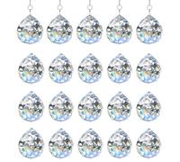 Crystal Ball Prism, 20Pcs Clear Suncatcher 20mm, Glass Seed Beads Clear Crystal Ball Prism Pendant Glass Chandelier Hanging Crystals Hanging Crystals For Window Home Decor