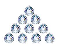 Crystal Ball Prism 40 mm/1.57 Inch Decorative Ball for Chandelier Window Suncatcher 10 Pack Rainbow Maker