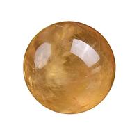 Crystal Ball Quartz Amber Colour Asian Rare with Wooden Stand Stones and Shells,citrine-14cm Gemstone Stone