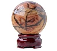 Crystal Ball Quartz Feng Shui Decoration Gemstone Sphere Sculpture Figurine Home Office Decorative Balls Ornament,5-5.5cm Gemstone Stone